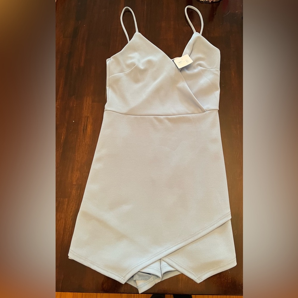 Light blue blu spero romper never worn new with tags